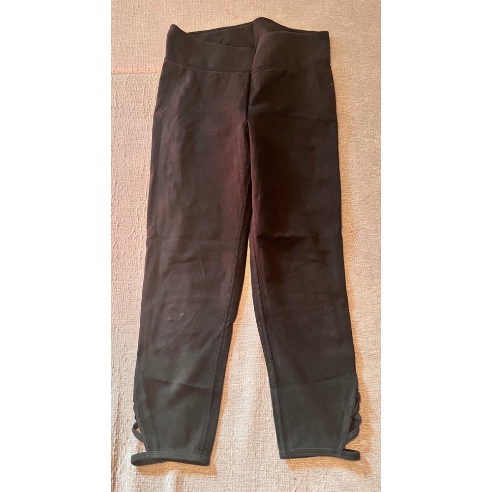 FP Movement‎ Black High Waisted Lace Up Ankle Leggings Women's XS Athleisure
